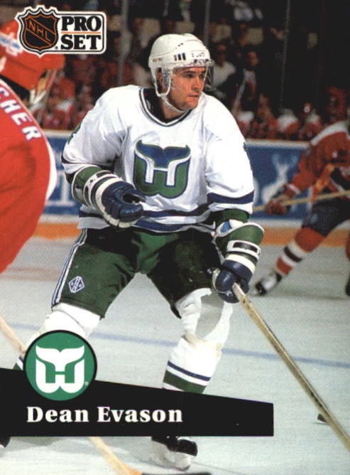 NHL 1991-92 ProSet French - No 84 - Dean Evason