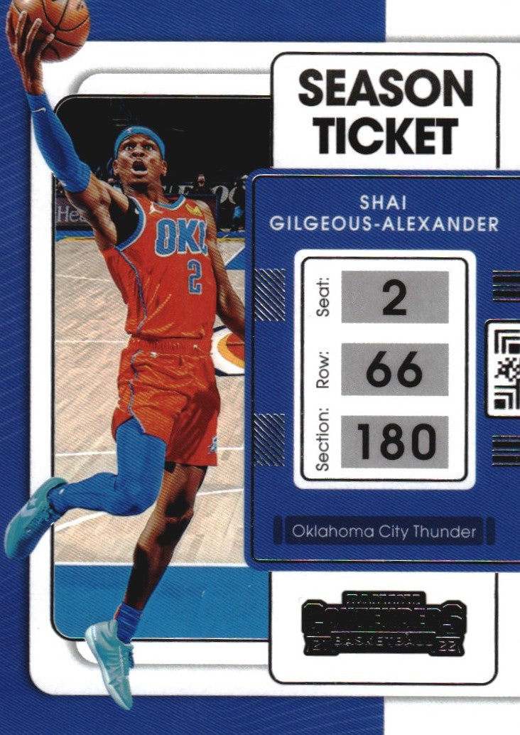 NBA 2021-22 Panini Contenders - No 85 - Shai Gilgeous-Alexander