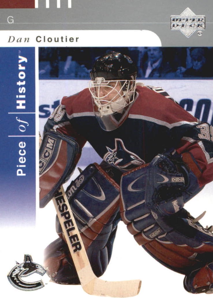 NHL 2002-03 UD Piece of History - No 86 - Dan Cloutier