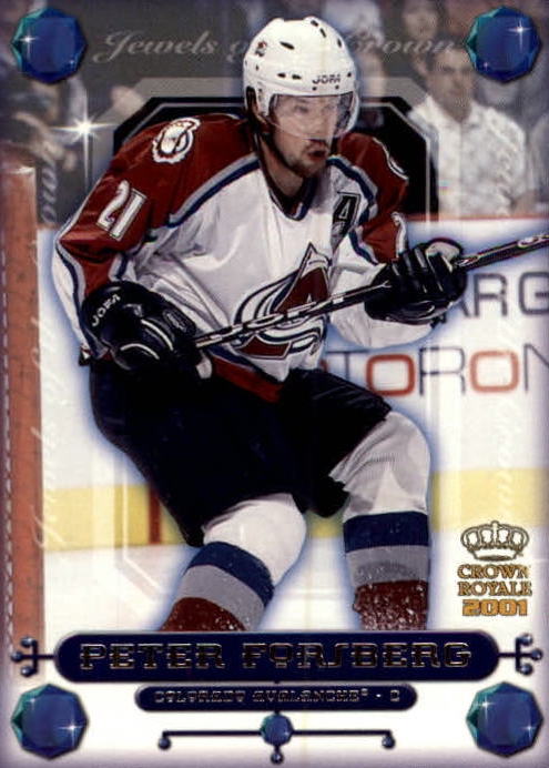 NHL 2000-01 Crown Royale Jewels of the Crown - No 8 - Peter Forsberg