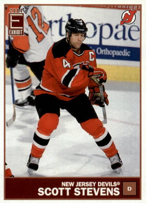 NHL 2003-04 Pacific Exhibit - No 90 - Scott Stevens