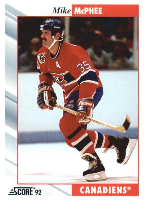 NHL 1992 / 93 Score - No 91 - Mike McPhee