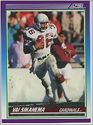 NFL 1990 Score - No 136B - Vai Sikahema