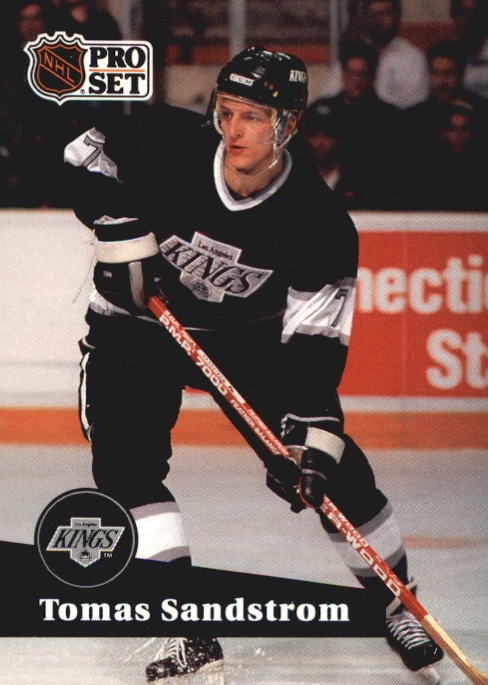 NHL 1991-92 ProSet French - No 97 - Tomas Sandstrom