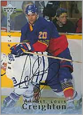 DEL 1995 Upper Deck Be A Player - No 142 - Adam Creigthon