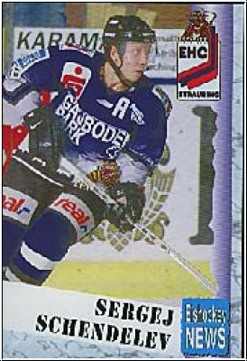 DEL 1999/00 Oberliga EHC Straubing - No 6 - Sergej Schendelev