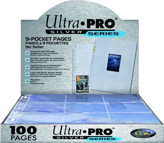 Sammelhülle - 9 Einsteckfächer  - Ultra Pro Silver - 10 Hüllen