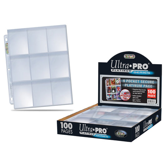 Sammelhülle - 9 Einsteckfächer - Ultra Pro Platinum - 100 Hüllen
