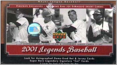 MLB 2001 Upper Deck Legends - Pack