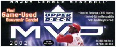 MLB 2002 Upper Deck MVP Pack