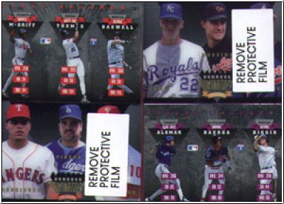 MLB 1995 Donruss Dominators - No 1 - 9 - complete set