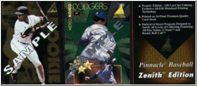 MLB 1995 Zenith - complete promo card set