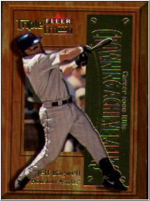 MLB 2001 Fleer Triple Crown Crowning Achievements - No 11 of 15 CA - Jeff Bagwell