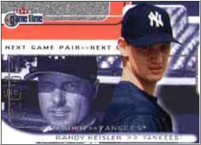 MLB 2001 Fleer Game Time - No 100 - Randy Keisler / Roger Clemens