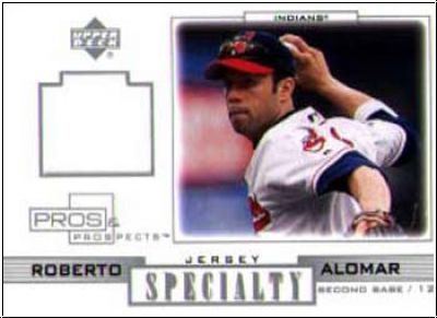 MLB 2001 Upper Deck Pros and Prospects Specialty Game Jersey - No S-RA - Roberto Alomar