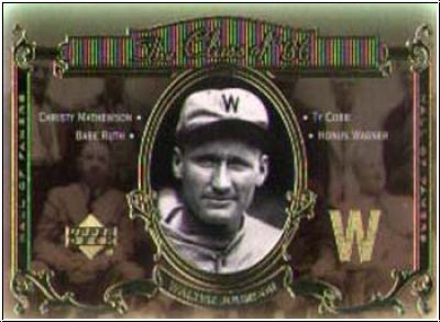 MLB 2001 Upper Deck Hall of Famers Class of '36 - No C4 - Walter Johnson