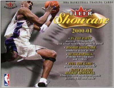NBA 2000-01 Fleer Showcase Hobby - Päckchen