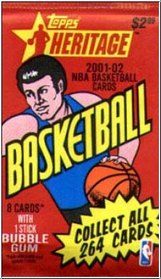 NBA 2001-02 Topps Heritage Retail - Package