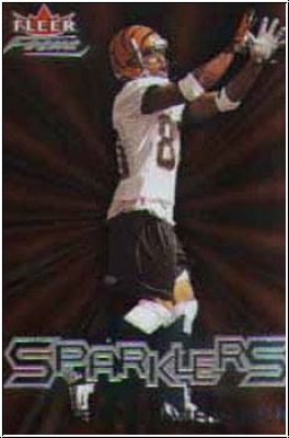 NFL 2000 Fleer Focus Sparklers - No 5 of 15 S - Peter Warrick