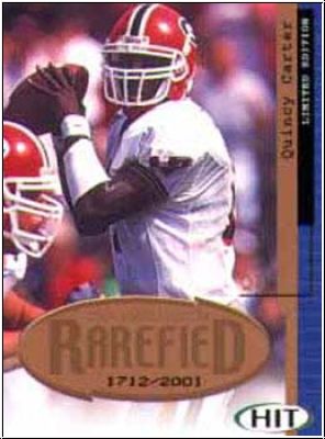 NFL 2001 SAGE Hit Rarefield Bronze - No R10 - Quincy Carter