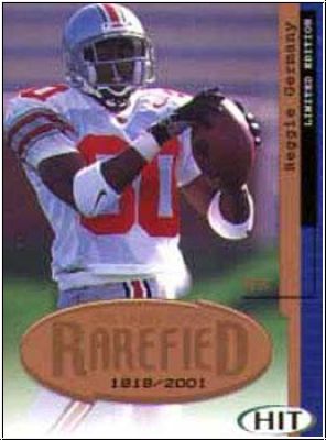 NFL 2001 SAGE Hit Rarefield Bronze - No R17 - Reggie Germany