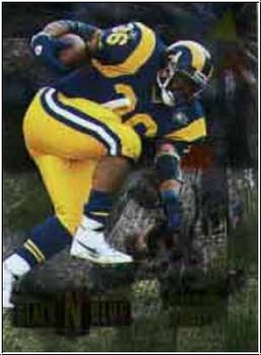 NFL 1995 Pinnacle Black`N Blue - No 6 of 30 - Jerome Bettis