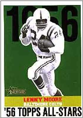 NFL 2001 Topps Heritage 1956 All-Stars - No HA-LM - Lenny Moore