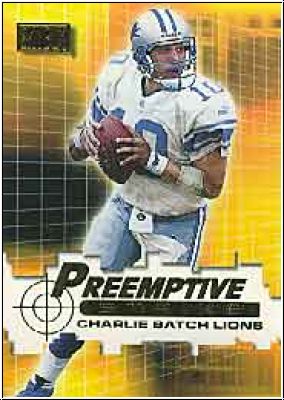 NFL 2000 SkyBox Preemptive Strike - No 13 of 15P - Charlie Batch