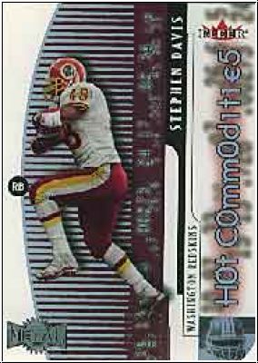 NFL 2000 Metal Hot Commodities - No 5 of 10 HC - Stephen Davis