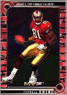 NFL 1999 Upper Deck MVP Drive Time - No DT9 - Terrell Owens