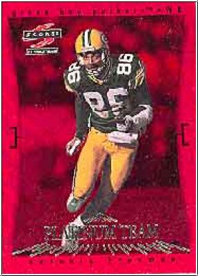 NFL 1997 Score Green Bay Packers Platinum Team - No 8 of 15 - Antonio Freeman