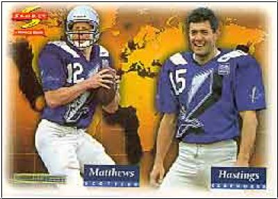 NFL 1996 Score WLAF World League of American Football - No 6 of 6 - Matthews/Hastings/Stacy/Doghill