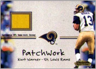 NFL 2001 Fleer Showcase Patchwork - No 31 - Kurt Warner
