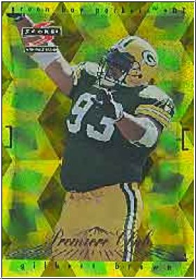 NFL 1997 Score Green Bay Packers Premier Club - No 15 of 15 - Gilbert Brown