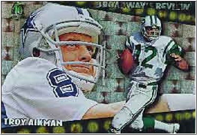 NFL 1996 Topps Broadway's Review - No BR6 - Troy Aikman