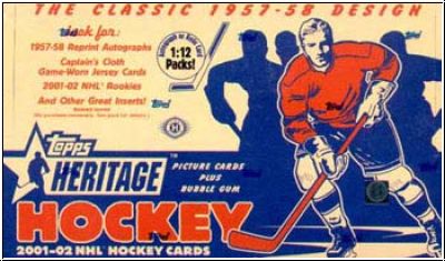 NHL 2001-02 Topps Heritage Pack