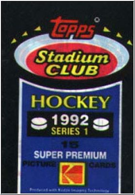 NHL 1992-93 Topps Stadium Club Series 1 - Box