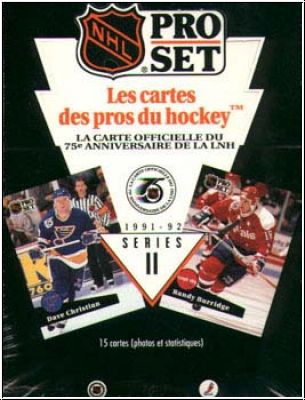 NHL 1991-92 ProSet Bilingual Edition Series 2 - Pack