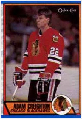 NHL 1989-90 O-Pee-Chee - No 218 - Adam Creigthon