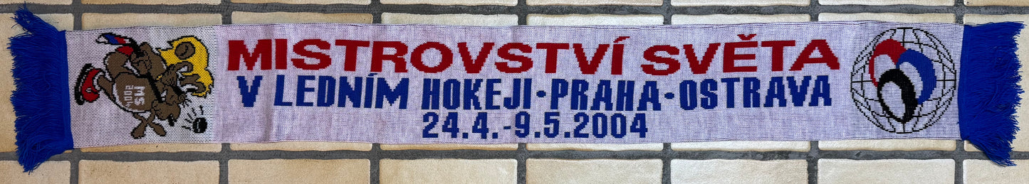 Fan Scarf Ice Hockey World Championship 2004 Prague / Ostrava