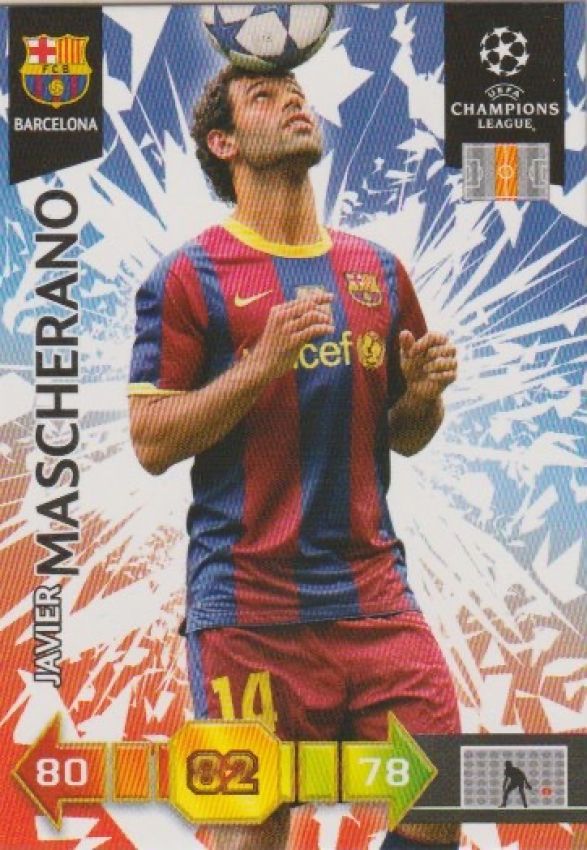 Football 2010-11 Panini Adrenalyn XL Champions League - No 27 - Javier Mascherano