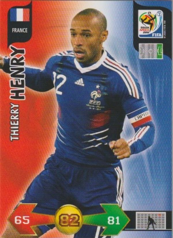 Fussball 2010 Panini Adrenalyn XL FIFA World Cup Südafrika - No 155 - Thierry Henry