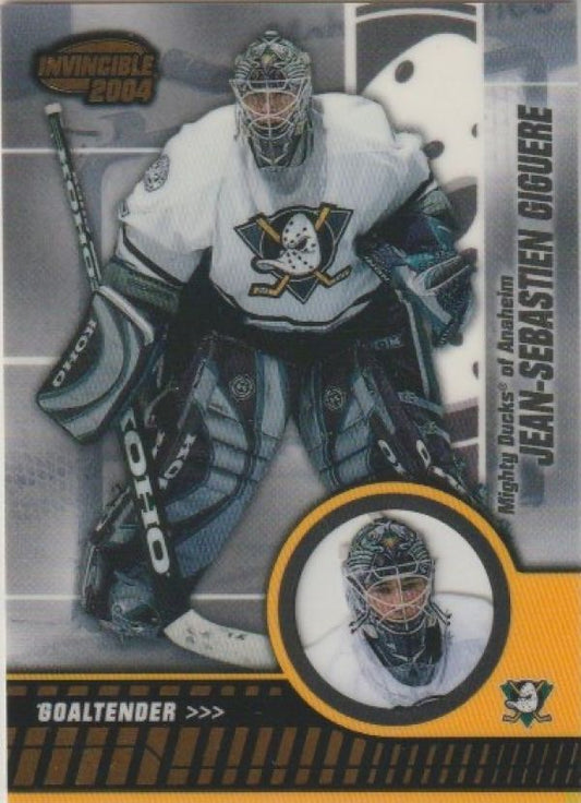 NHL 2003-04 Pacific Invincible - No 3 - Jean-Sebastien Giguere