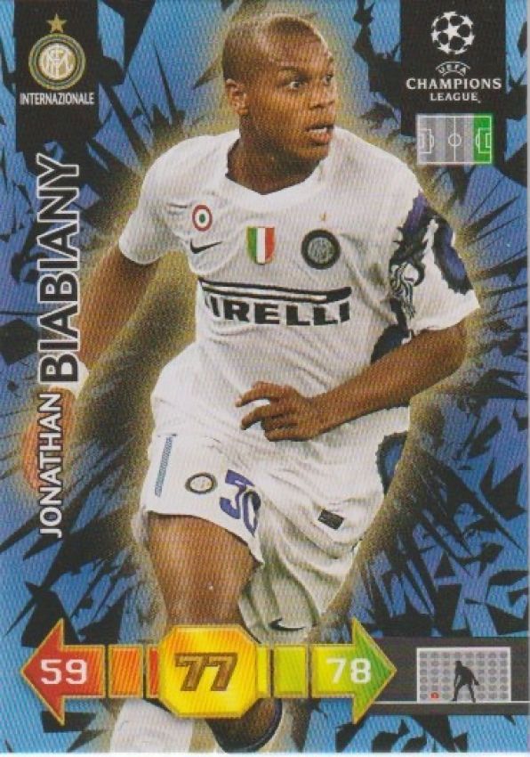 Football 2010-11 Panini Adrenalyn XL Champions League - No 126 - Jonathan Biabiany