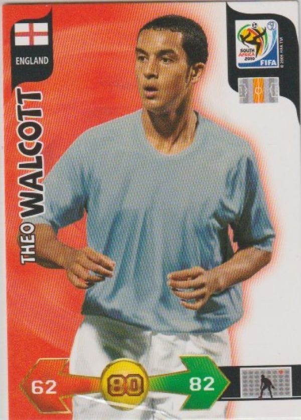 Soccer 2010 Panini Adrenalyn XL FIFA World Cup South Africa - No 116 - Theo Walcott