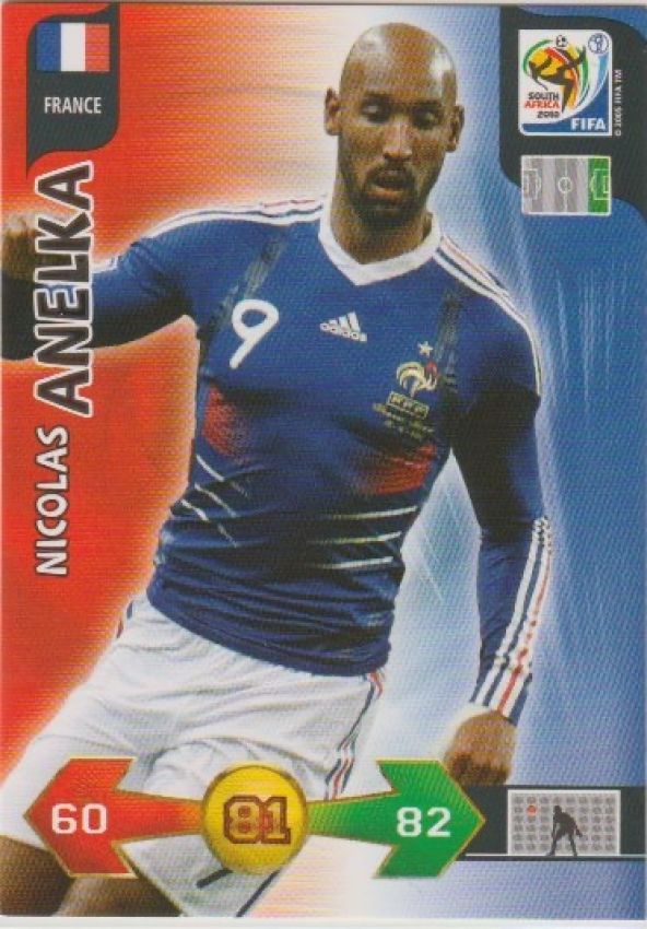 Soccer 2010 Panini Adrenalyn XL FIFA World Cup South Africa - No 154 - Nicolas Anelka