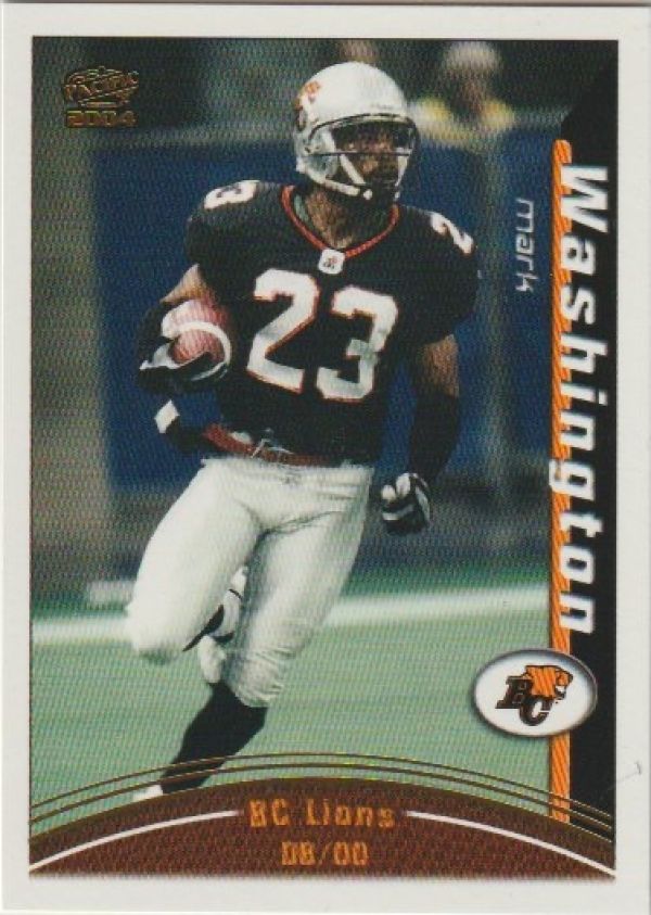 NFL 2004 Pacific CFL - No 12 - Mark Washington