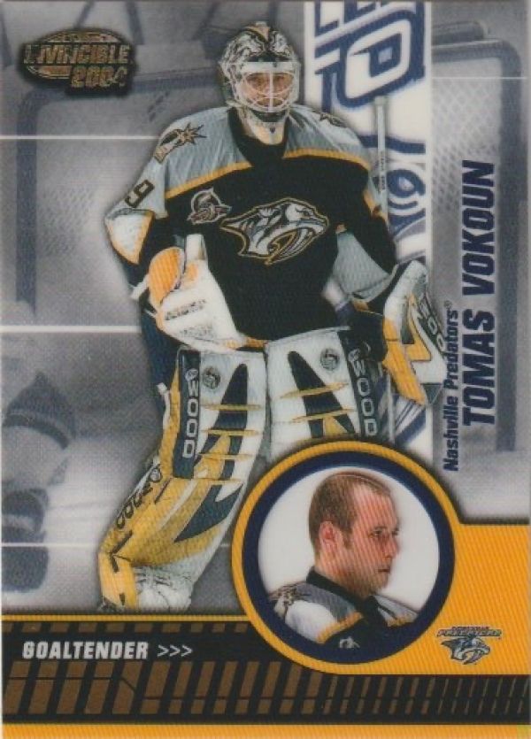 NHL 2003-04 Pacific Invincible - No 54 - Tomas Vokoun