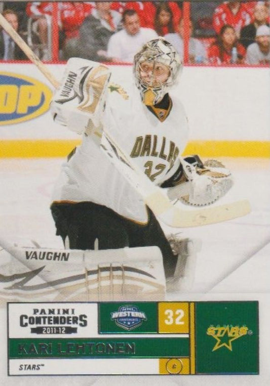 NHL 2011-12 Panini Contenders - No 32 - Kari Lehtonen