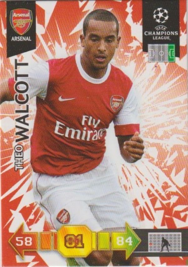 Football 2010-11 Panini Adrenalyn XL Champions League - No 10 - Theo Walcott